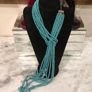 Authentic Oscar de la Renta turquoise lariat